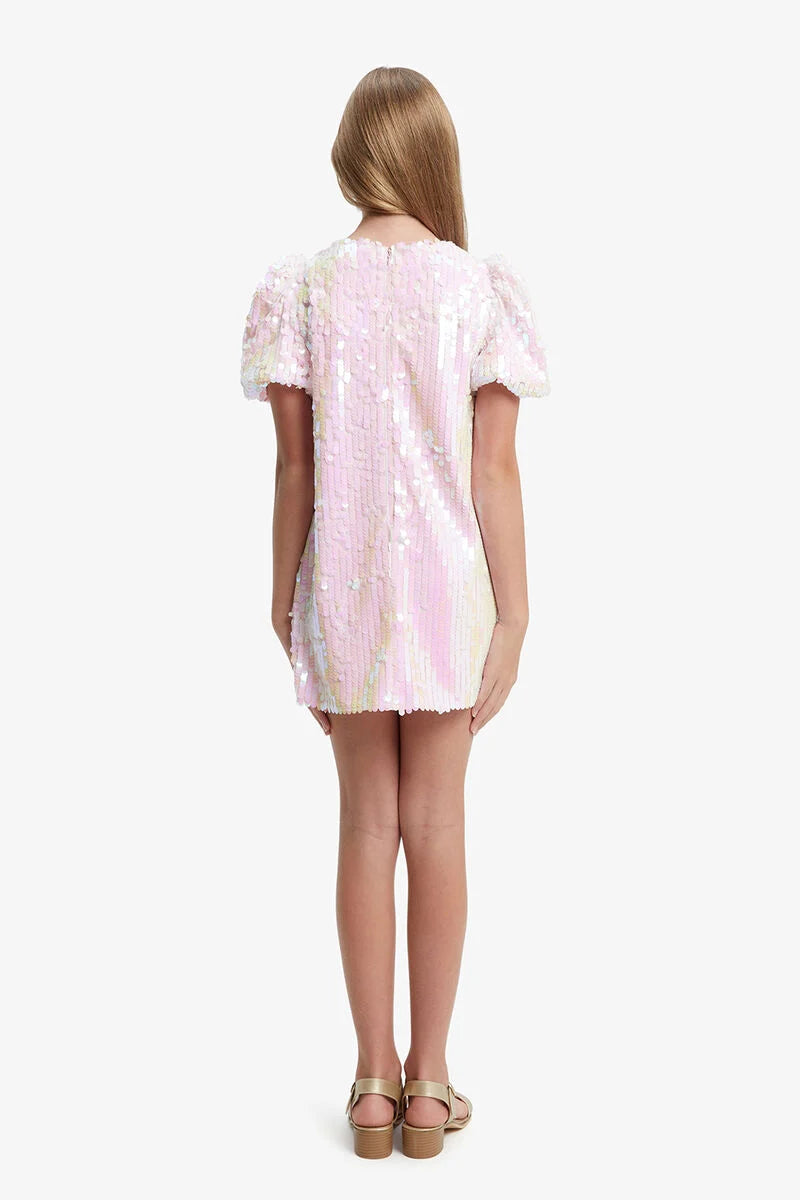 Giselle Mini Dress In Heavenly Pink