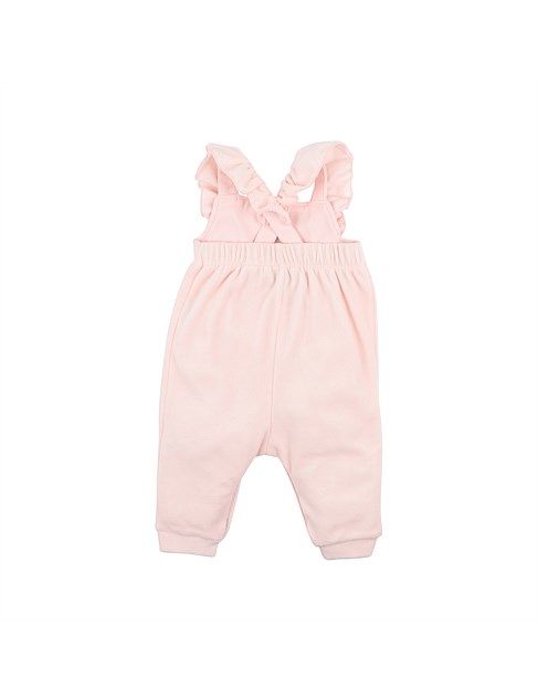 BÉBÉ - COCO VELOUR - OVERALL - PEACHY PINK