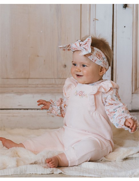 BÉBÉ - COCO VELOUR - OVERALL - PEACHY PINK