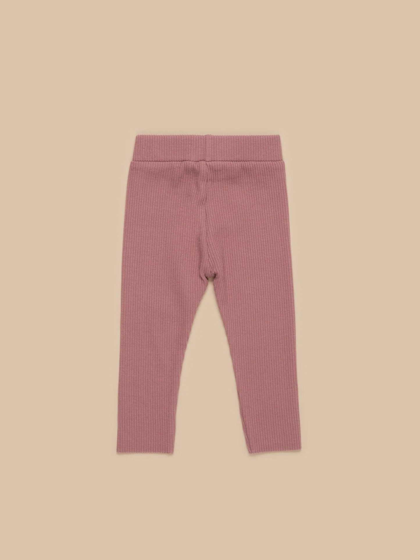 HUX - RIB LEGGING - DUSTY PLUM