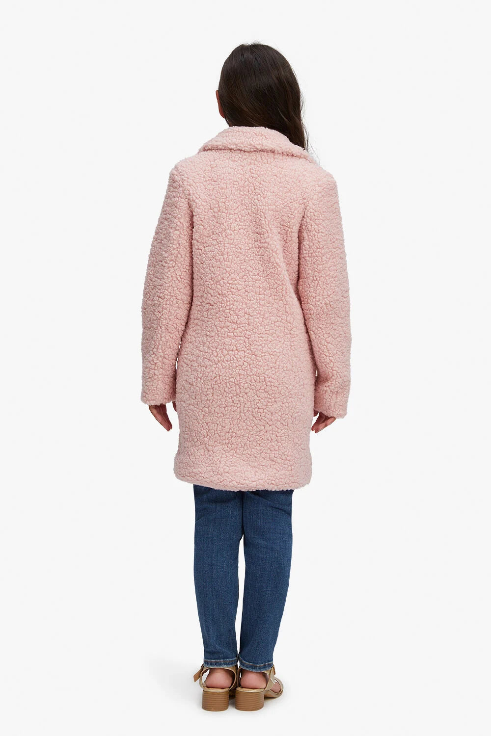 LANA TEDDY COAT - DUSTY ROSE