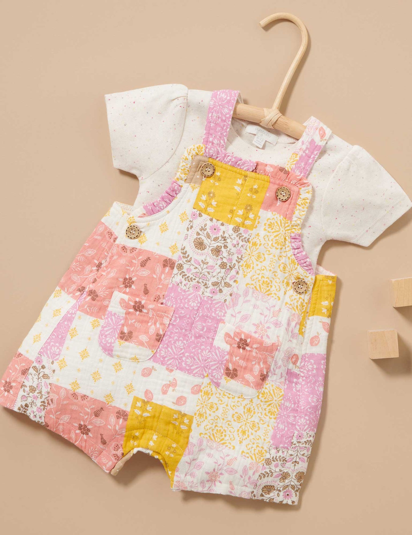 Patchwork Overall Set