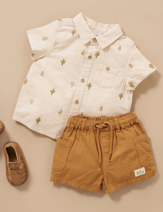 Linen Blend Shorts