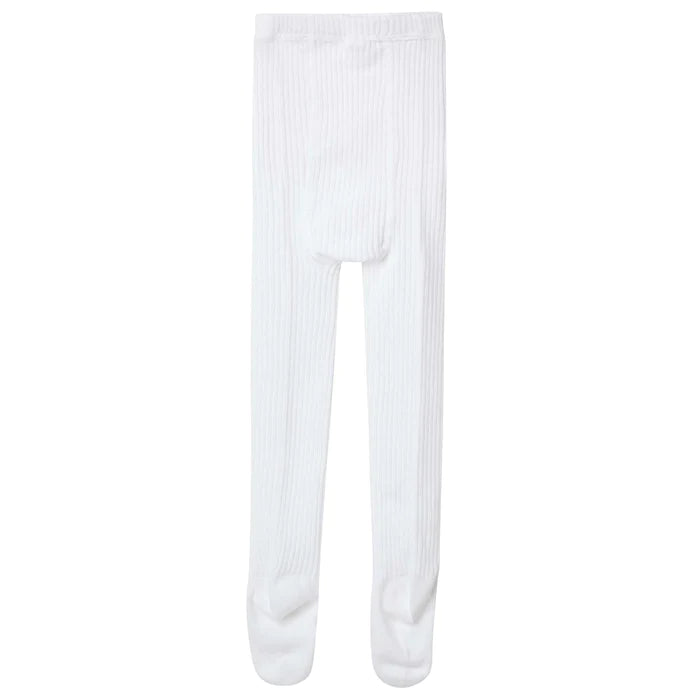 DESIGNER KIDZ - RIB TIGHTS - WHITE